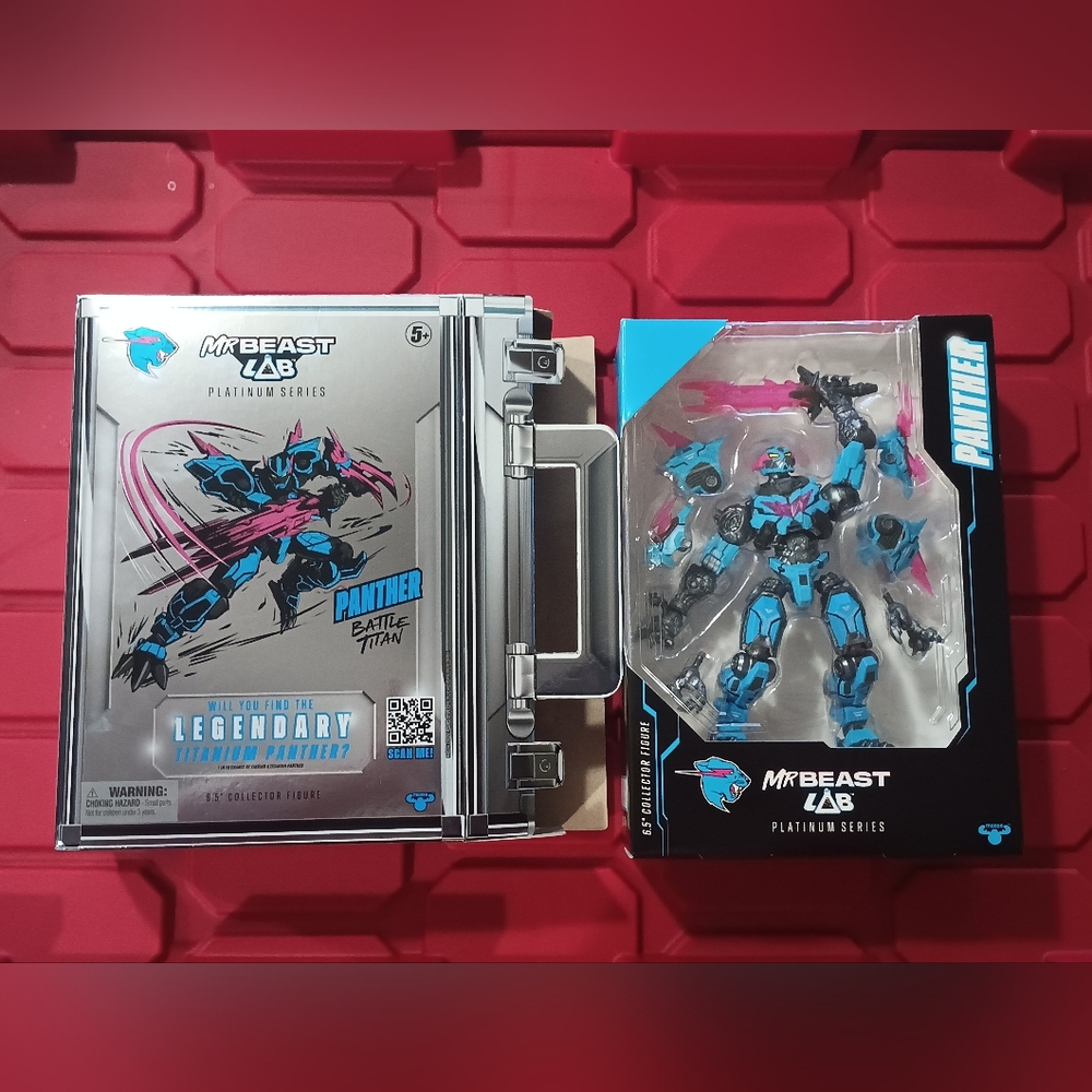 MrBeast Lab Platinum Series Panther Action Figure - Blue
